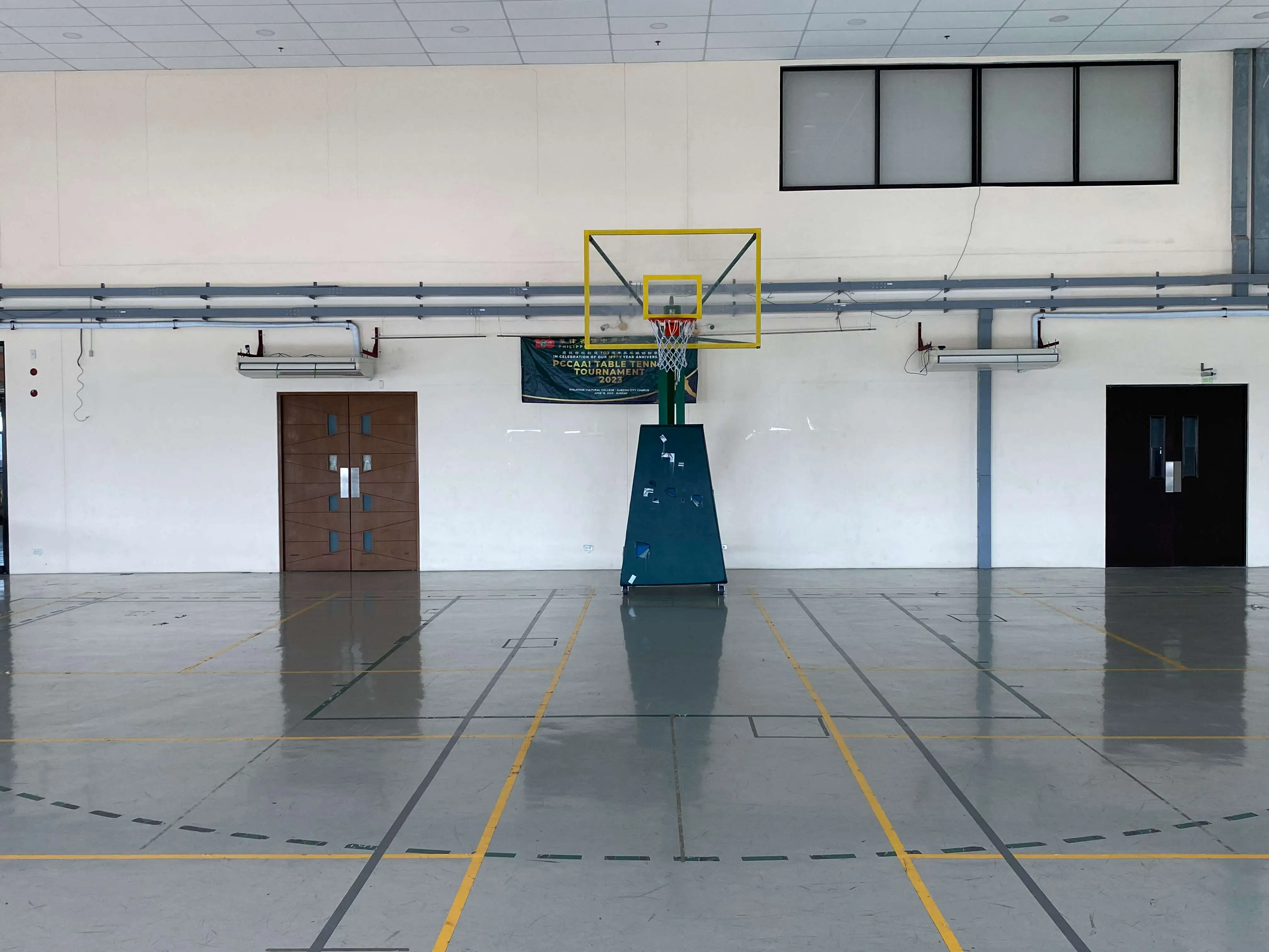 Half Court Basketball Area